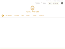 Tablet Screenshot of kookiandzee.com